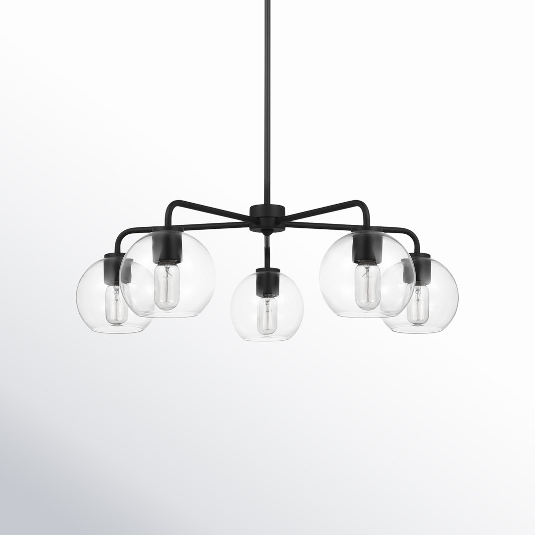 Childerley 5 Light Metal Dimmable Chandelier